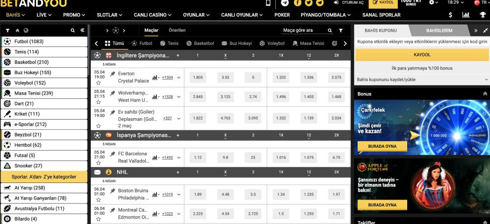 Betandyou Player'ın Kişisel Hesabı